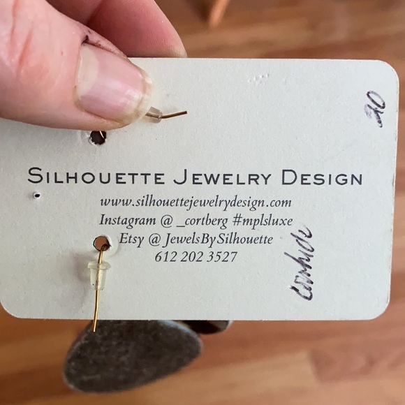 Cowhide Earrings - Picture 3 of 3